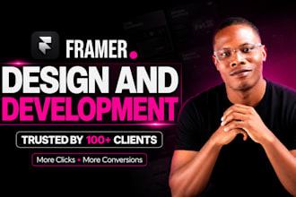 design and develop a modern framer website with cms and SEO integration