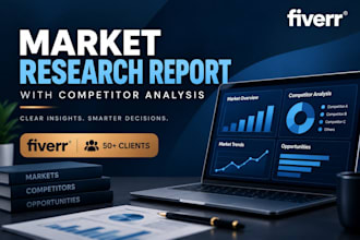 create a market research report with competitor analysis
