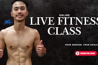 be your live fitness instructor and coach for a workout