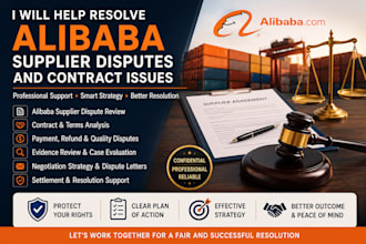 help resolve alibaba supplier disputes and contract issues