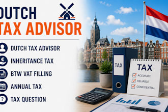 be dutch tax advisor, inheritance tax btw vat filling, annual and tax questions