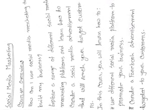 write anything with my elegant handwriting