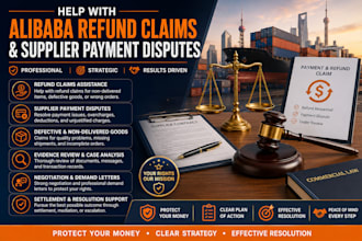 help with alibaba refund claims and supplier payment disputes