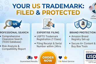 file uspto trademark registration, search and brand registry