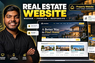 build a modern real estate website with property listings