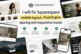 squarespace mobile layout, fluid engine, spacing and responsive issues