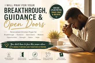 pray for your breakthrough, guidance and open doors