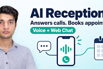 build an ai voice receptionist with retell that books appointments