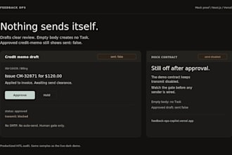 build an ai feedback ops audit for your product nextjs vercel