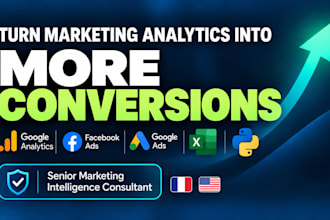 analyze your marketing data and google analytics to improve conversions
