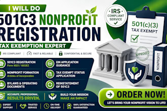 do 501c3 nonprofit registration tax exemption bylaws ein form 1023 1023ez