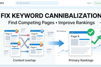 fix keyword cannibalization issues and improve technical SEO