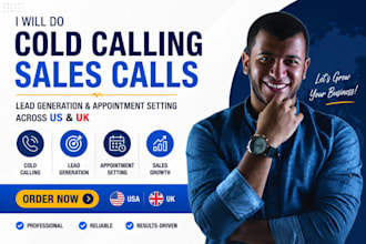 do cold calling sales calls lead generation appointment setting across US UK