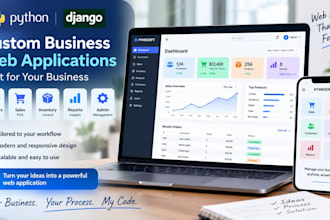 build a custom business web app with python django