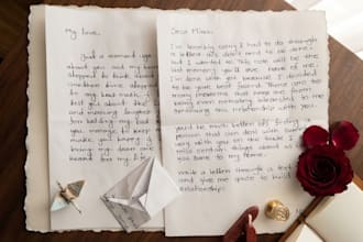 write handwritten letters and custom notes