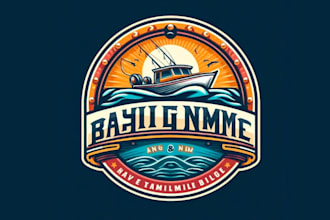 make custom high quality nautical logo with t shirt design