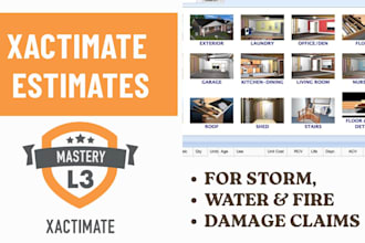 xactimate estimate for storm, water, fire damage claims