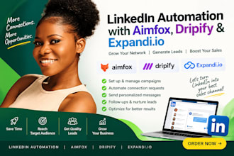 set up linkedin automation with aimfox, dripify and expandi