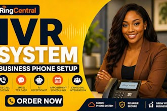 setup ringcentral healthcare ivr ai receptionist SMS and patient intake