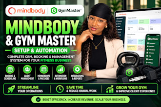 setup mindbody, gymmaster, fitness booking system, or wellness CRM