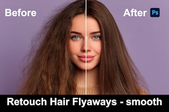remove flyaway frizzy hairs and smooth a professional look