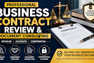 provide professional business contract review and document consulting