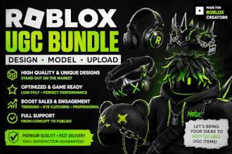 rig and create custom roblox ugc character bundles