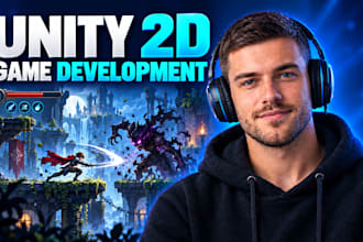 do full game creation unity 2d mobile game development and game prototype