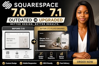 migrate and redesign your squarespace site to 71 with fluid engine