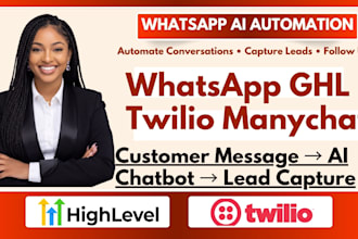 build whatsapp ai chatbot wati twilio manychat chatfuel botpress ghl automation