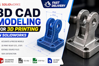 create 3d cad models for 3d printing in solidworks