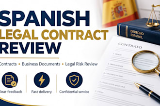 review and edit spanish legal contracts and business documents