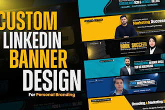 design a professional linkedin banner for your profile