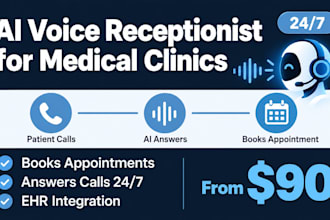 build an ai medical receptionist that answers calls and books appointment