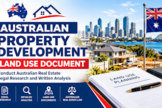 conduct australian real estate legal research and written analysis