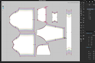 do professional sewing pattern grading and size adjustment