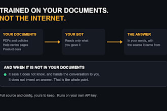build a custom rag ai chatbot trained on your documents