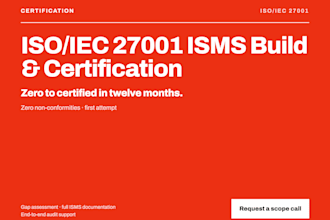 build your isms and get you iso 27001 certified