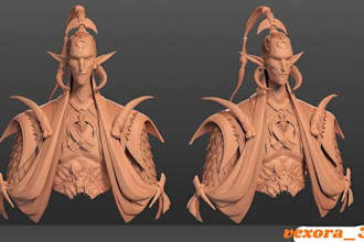 model edit modify and sculpt custom stl characters for 3d printing