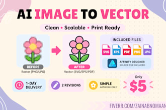 convert ai image to vector and vectorize artwork