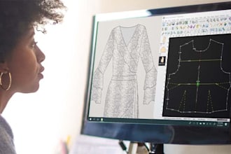 create professional dress sewing pattern for your fashion design