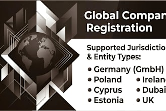 register company in germany poland cyprus estonia ireland dubai UK gmbh