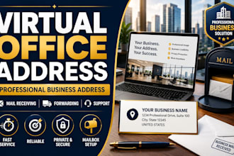 provide a professional virtual office address for your business
