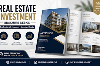 design property brochure offering memorandum investment booklet real estate