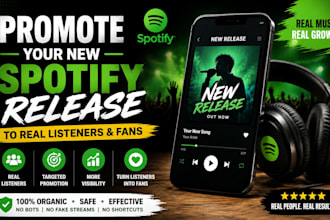 promote your new spotify release to real listeners and fans