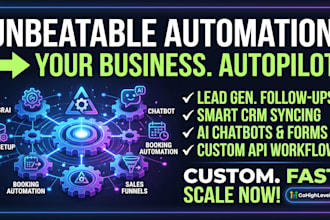 build ai workflow automation, CRM, and sales funnels