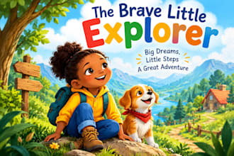 design a professional children book cover for KDP and ingramspark