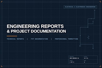 write  engineering reports, project documents and fyp reports