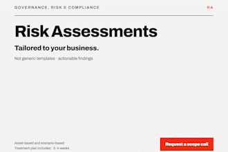 write your information security policies and risk assessment
