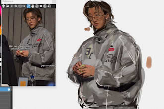 draw illustrations and character art